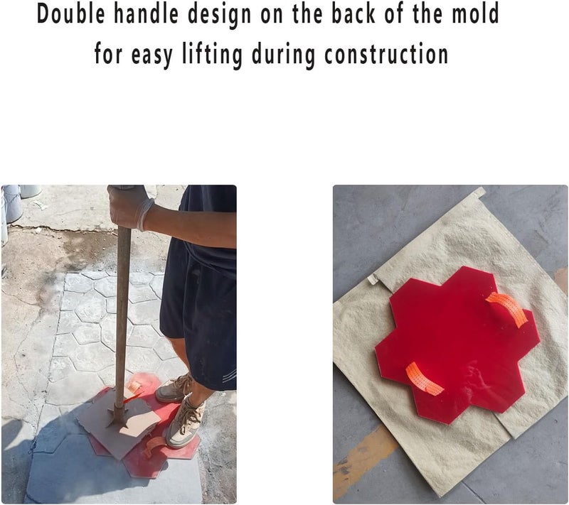 zsamonor Stamp mold Concrete mold Concrete stamp Concrete texture Stamp mat Decorative concrete stamp Stone mold Concrete concrete stone mold form Concrete tile mold Floor mold Cement stamps Cement curbing - Image 5